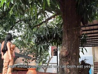 I CAUGHT MY COLOMBIAN NEIGHBOUR STEALING MANGOES FROM MY TREE and we ended up screwing in the yard! - SPACE PRODUCTIONS