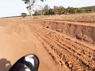 Married slut leaves the gym to bang bareback in the middle of the woods.