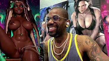 Tight Bald Ebony Pussy Ass Marina Pissing All Over The Place, AI Generated