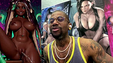 Tight Bald Ebony Pussy Ass Marina Pissing All Over The Place, AI Generated
