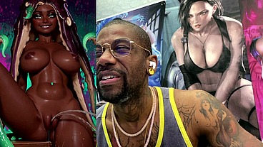 Tight Bald Ebony Pussy Ass Marina Pissing All Over The Place, AI Generated