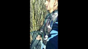 Twink Found Bottle with Anon Cum Outdoors so He Added His Cum There Too