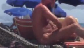 Big-Cock Daddy Bear at the Beach