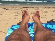 Imagine what you would do if you found these feet in a tent on the beach - Manlyfoot roadtrip
