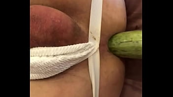 Zucchini ass fuck