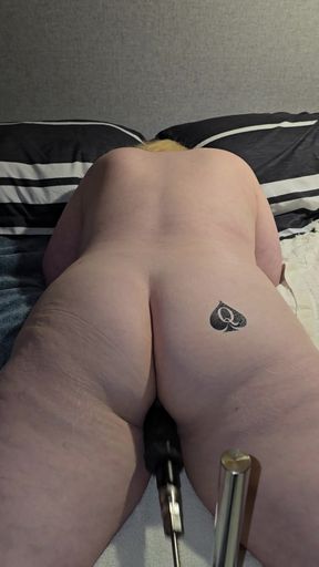 Bbc only qos hotwife machine fucked bbc dildo machine