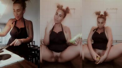 Stunning MILF Cristina making some TACOS with her wet pussy masturbating