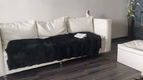 Scratching my feet when I was sweeping the house (8)