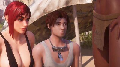 Hot cartoon babes from around the world indulge in hot outdoor sex in the tropics