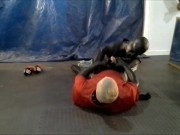 masked lucha orca struggles against orca