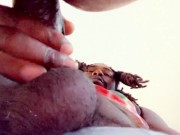 Sneaky sex in the room with daddy big black cock all the way up my tight asshole oops wrong whole