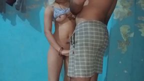 Hot Kissing and Hard Closeup Standing Position Sex