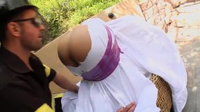 At the Pool With Two Girls With Big Tits and Big Ass Fucked Hard and Let Me Milk the Cock