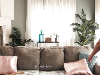 Stepmom unknowingly makes stepdaughter climax.. by pressing buttons on a remote