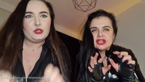 Dominatrix Dinah and I got tickling punishment for you POV