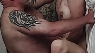 POV anal POV homemade movie of amateur redhead Russian MILF whore assfucked