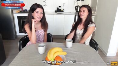 Lucky guy destroys both with sloppy threesome cum play