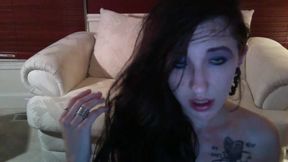 Sexy Striptease with Intense Vibrator Play