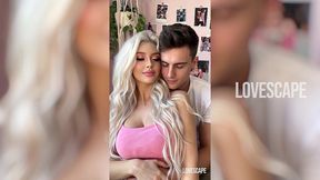 bimbo babe rides boyfriend in bedroom (ai-generated)