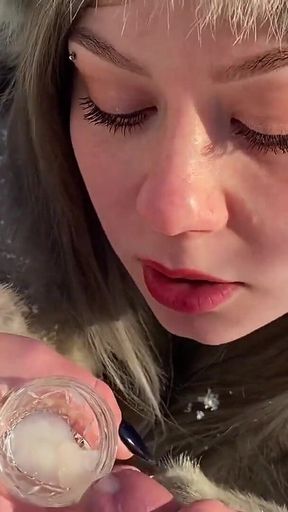 Slavic Core. Frozen Cum Load Drinking - Vilu Vidish Cut Clip