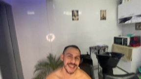 era so para cortar o cabelo com o barber shop putao, mas acabei levando pica e leitada