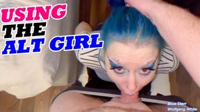 Kinky Alternative Barista Girl Satisfies The Customer With Her Mouth - POV Roleplay with Blue Starr