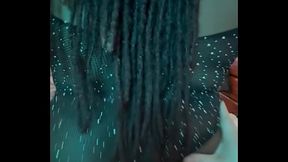 Amateur Homemade Ebony sucking and riding white man