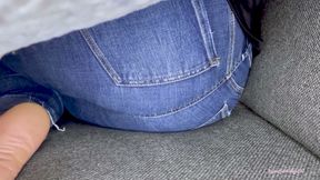 Farting Under Blanket in Jeans