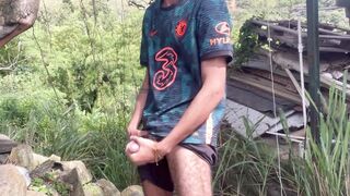 Naughty guy gets his manstick deep in his gullet and swallows his load
