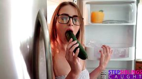 Horny Sex Kittem Kyler Quinn Plays with Stepbro like a Sex Toy