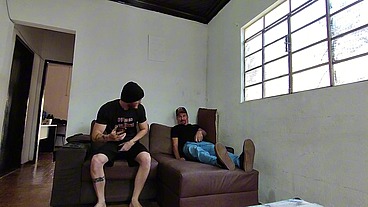 bastidores da gravação com Carlos Urach o pai da Andressa Urach