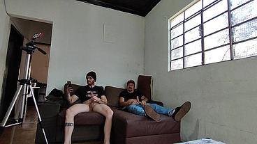 bastidores da gravação com Carlos Urach o pai da Andressa Urach