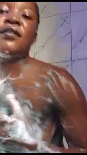 Rowena's Washing up Her Ebony Body