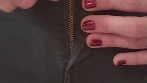 Jean zipper ASMR