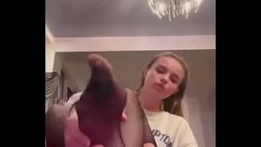 Feet in tights 10