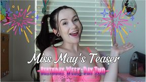 Birthday Week : Day Two (MY BIRTHDAY)