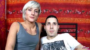 Skinny teen Nicky Wayne gets tattooed man's cock in her ass