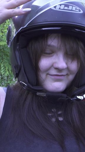 Look at My Boobs on a Motorcycle!