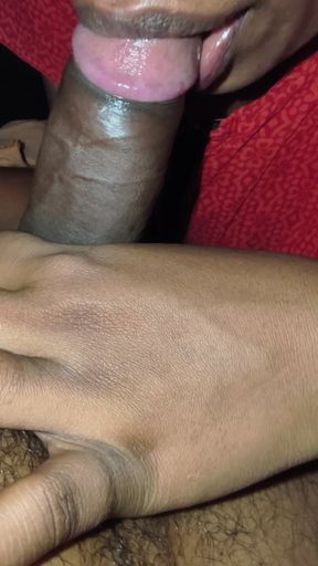 Indian Tamil Wife Sucks Her Friend Cock to Cool Him up