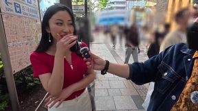 Mina Kitano's tight white jeans tease as she gets wild in the dressing room