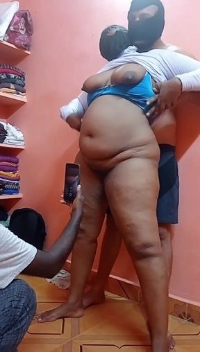 Three Boys One by One Sex with One Aunty