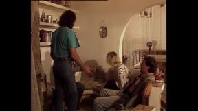 Friends have hot orgy in front of tv