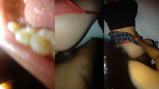 Interracial amateur cosplay slut gets barebacked and creampied in POV