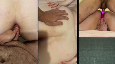 A big wet French asshole gets a surprise massive creampie