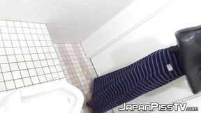 Voyeur video of innocent Asian girls peeing in the public toilet