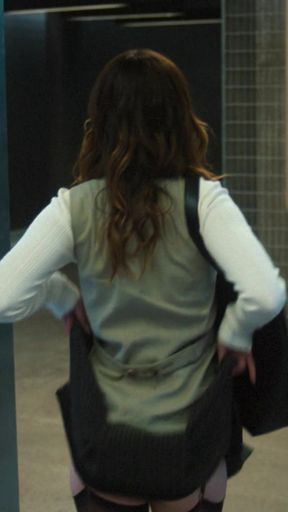 Teen Kiernan Shipka shows off her thong ass