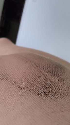 Sightseeing Flight of the Camera Over the Pantyhose