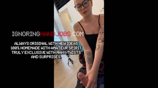 Hot Blonde from Finland in Stockings and with a Miniskirt No Panties tries to seduce Her Teacher