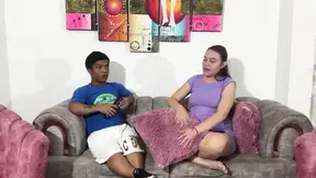 Step sister offers big dick help for chores