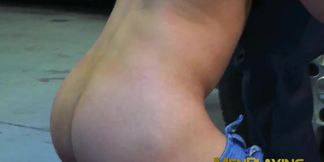 MEN PLAYING - Classy hunk Sunny Colucci pounded doggystyle by businessman